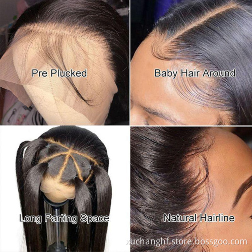 Lace Front Human Hair Lace Wigs,Brazilian Virgin Human Hair Wig,Cheap Straight Human Hair Lace Front Wig Wholesale Price
